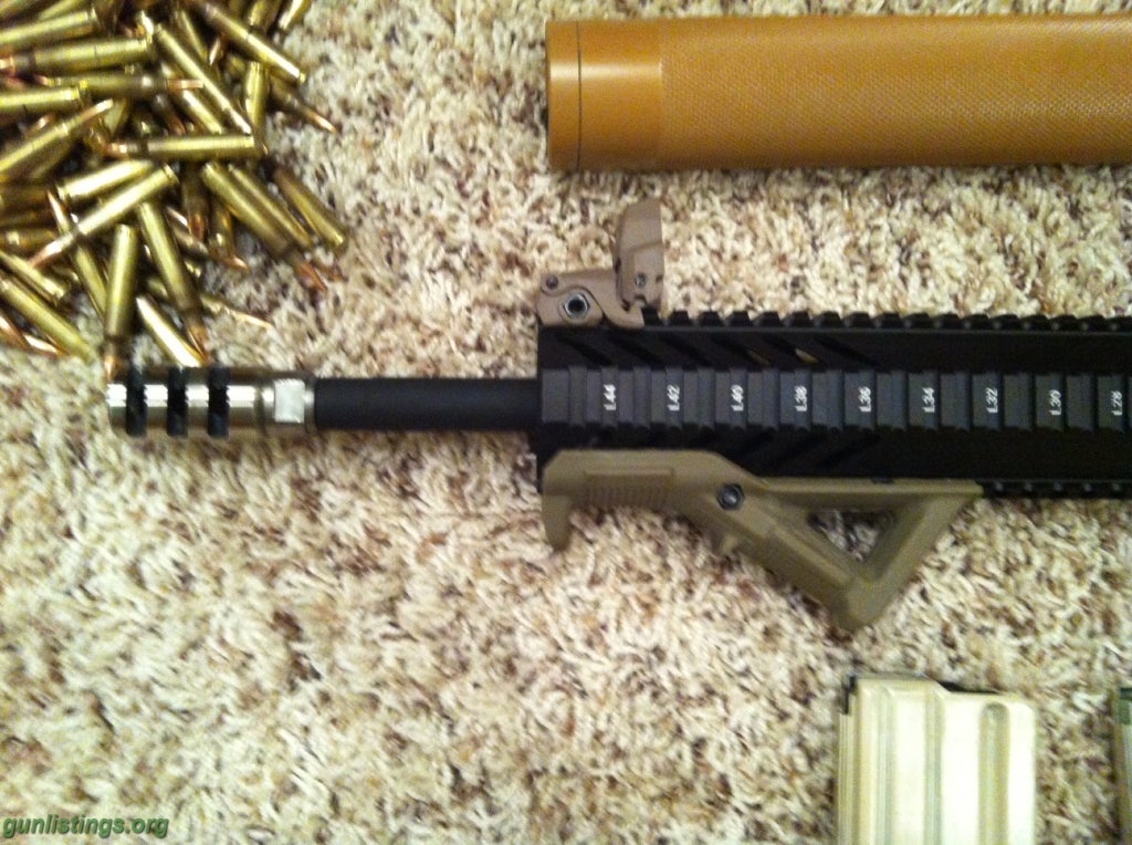 Rifles AR-15 Loaded With Extras And Ammo