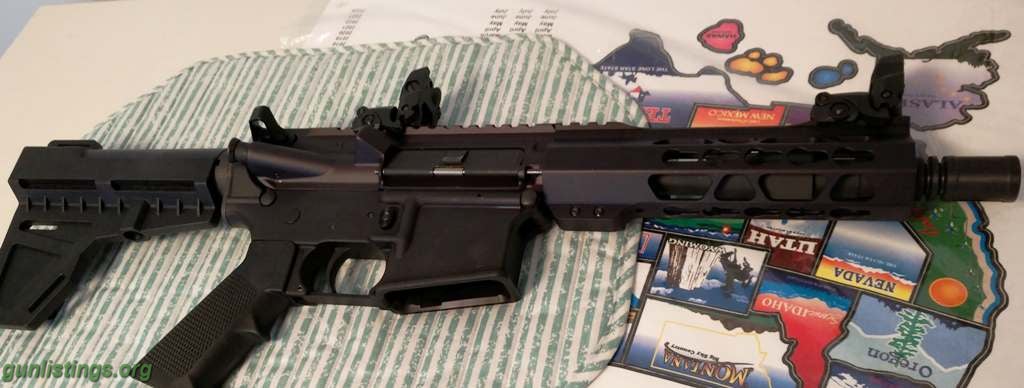 Rifles AR15 Pistol With Shockwave W/ Sites