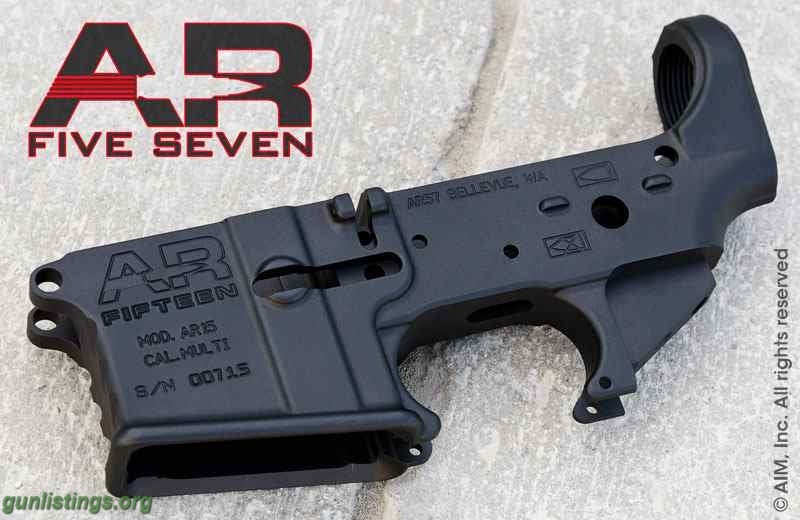 Rifles AR57 LOWER - MULTI-CAL AR-15 NEW NOT POLYMER