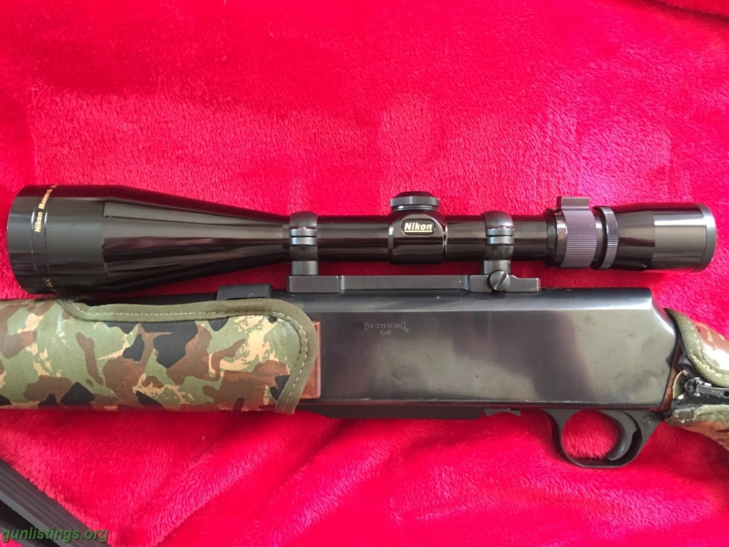 Rifles Browning Bar Rifle With Nikon Monarch Scope