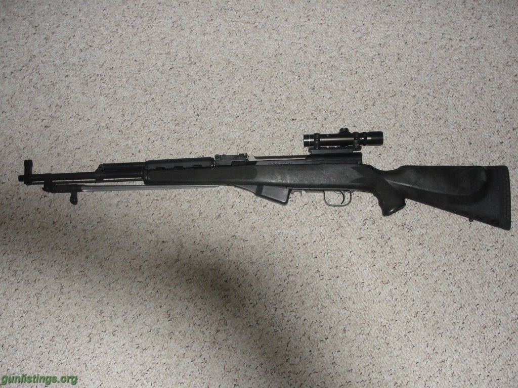 Rifles Chinese SKS With ATI Monte Carlo Stock & 4x Scope