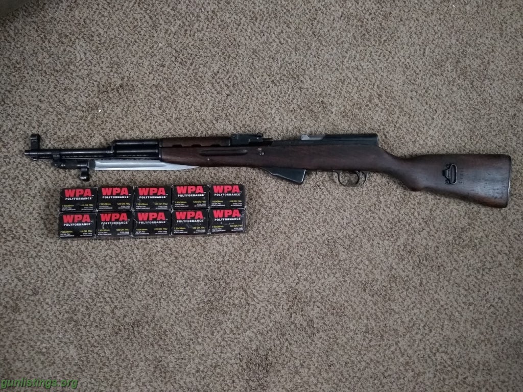 Rifles Chinese Type 56 SKS W/200 Rounds