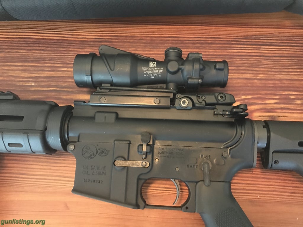 Rifles Colt M-4 Carbine With Trigicon ACOG