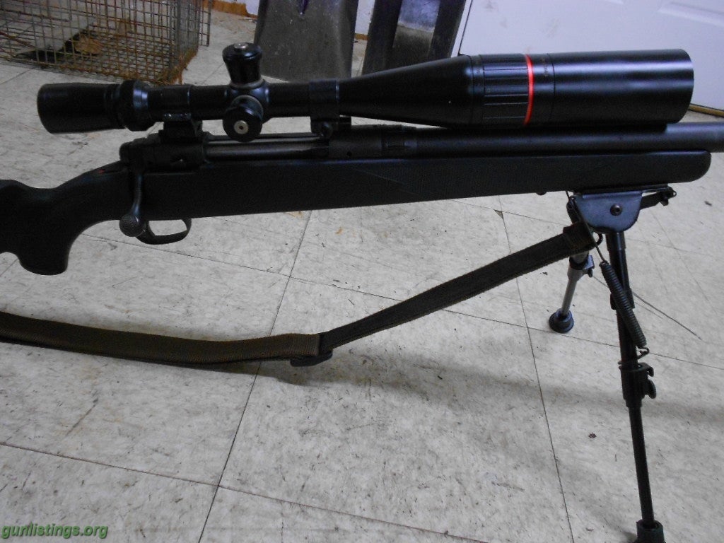 Rifles Custom 308 Tactical Bull Barrel Rifle With Scope