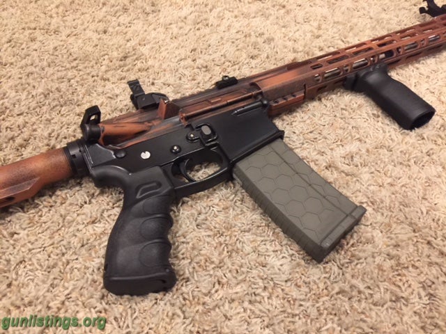 Rifles SOLD - Custom Ar15 Battleworn Burnt Bronze