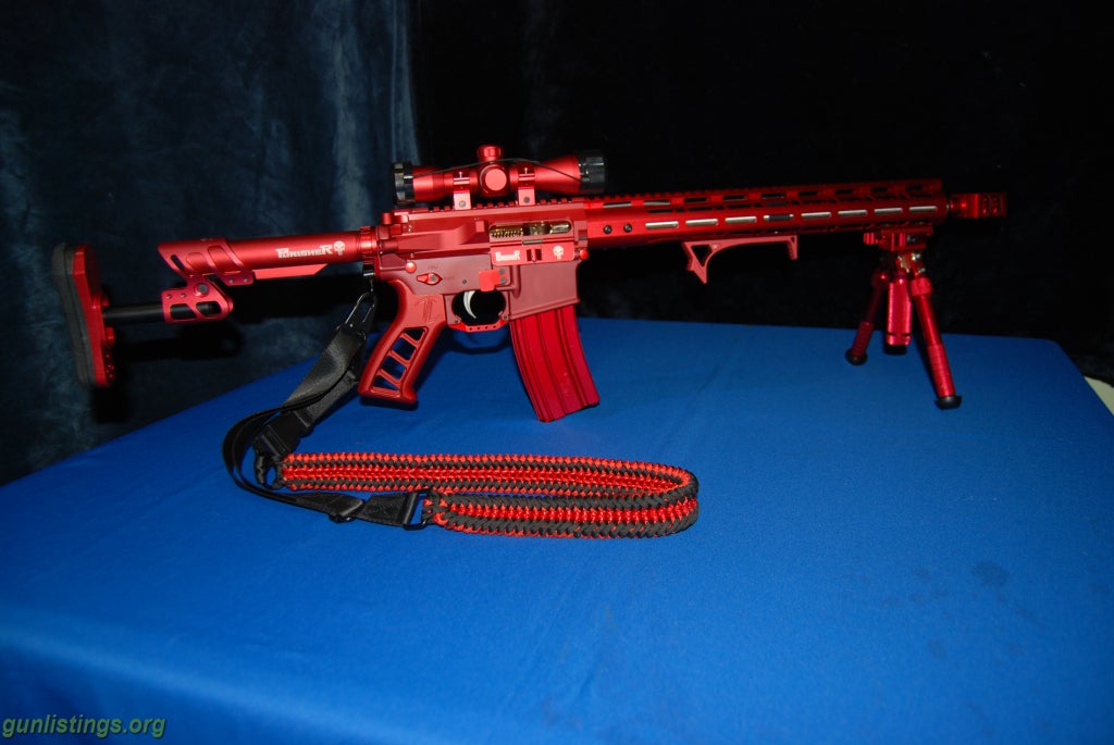 Red Anodized AR 15 Parts   L2 Rifles Custom Ar 15 Red Anodized  Showcase 801727 