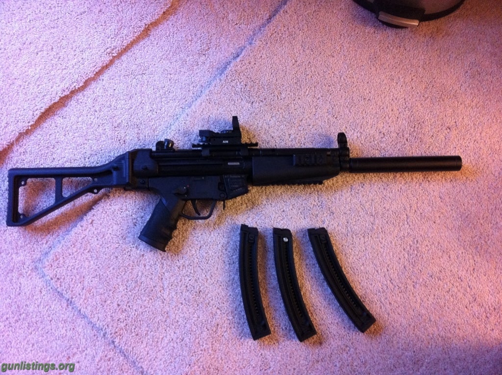 Rifles GSG-5 W Railed Handguard, Folding Stock, Extra Mags And