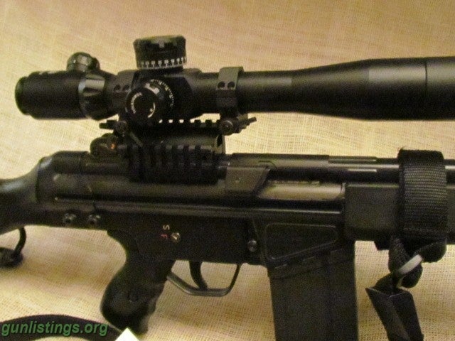 Rifles Hk91 .308 W/High-End Scope, Bipod & Sling