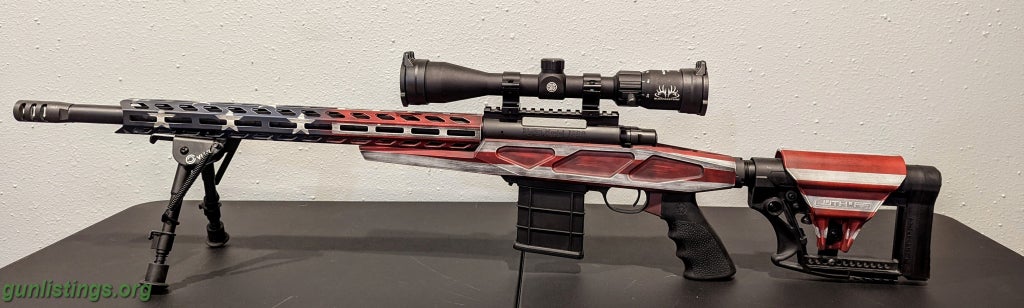 Rifles HOWA 1500 AMERICAN FLAG CHASSIS 308, BOLT ACTION RIFLE