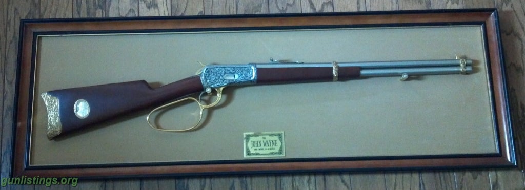 Rifles John Wayne Commemorative Rifle With Framed Wall Hanger