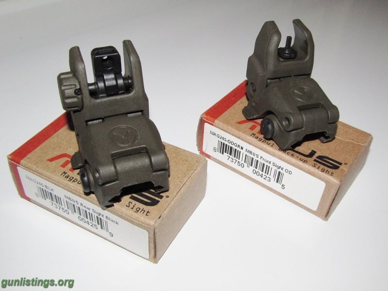 Rifles MAGPUL OD GREEN MOE AR-15 SIGHT SET