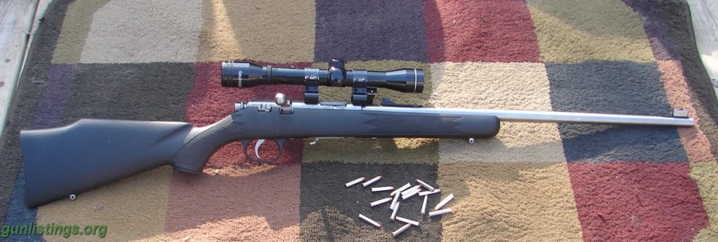 Rifles Marlin 22WMR Black & Stainless