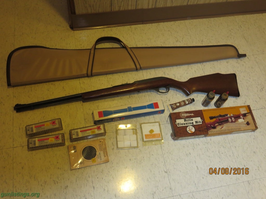 Rifles Marlin Model 60 .22LR SemiAuto And Accessories