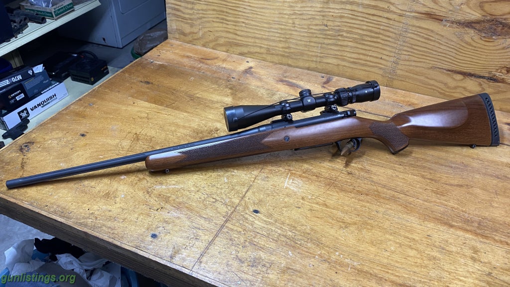 Rifles Mossberg Patriot 350 Legend Walnut + Vortex Scope +Ammo