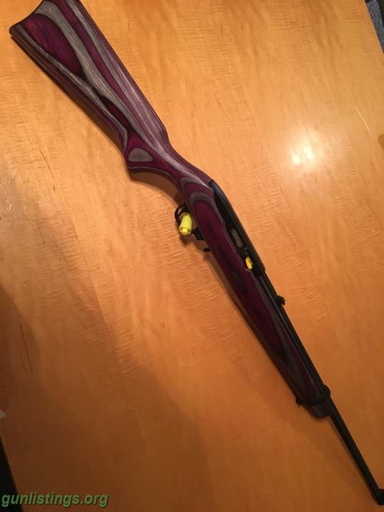 Rifles New In Box Ruger 10- 22. Purple  And Silver Stock