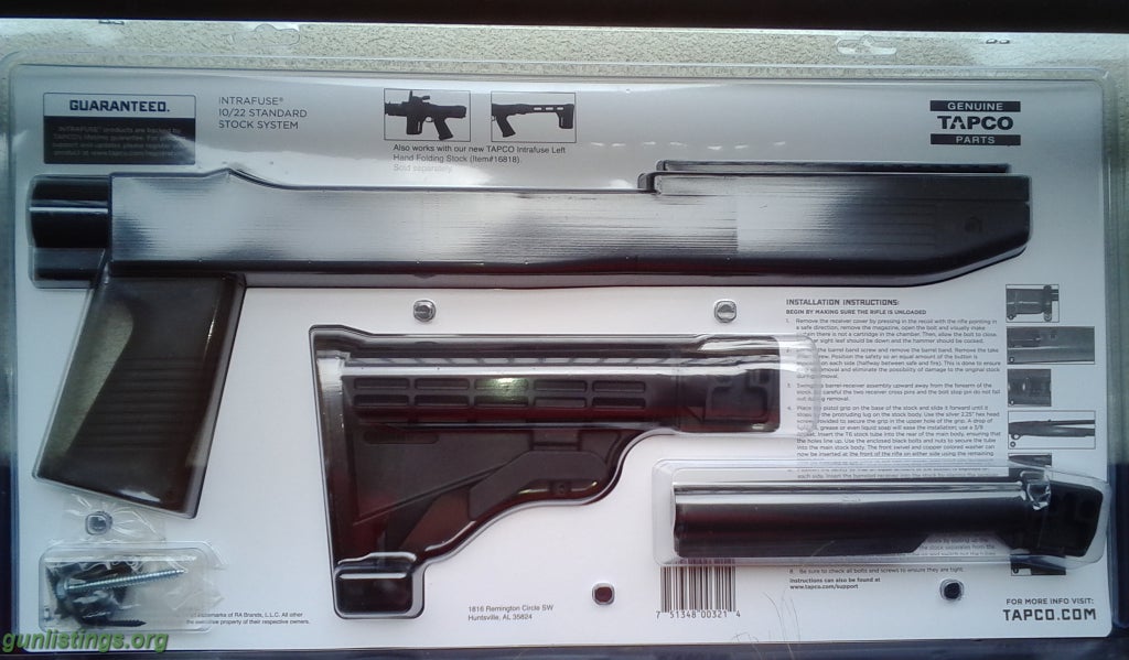 Rifles New Tapco Tactical Stock For Ruger 10/22