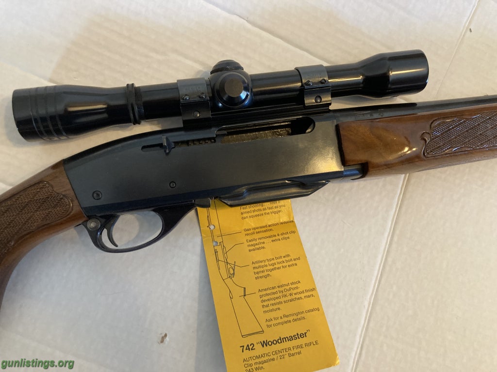 Rifles Remington 742 .243 Win Woodsmaster