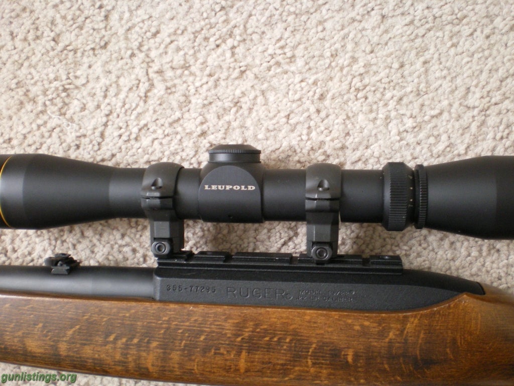 Rifles Ruger 10/22 With Leupold 2x7x33 Scope