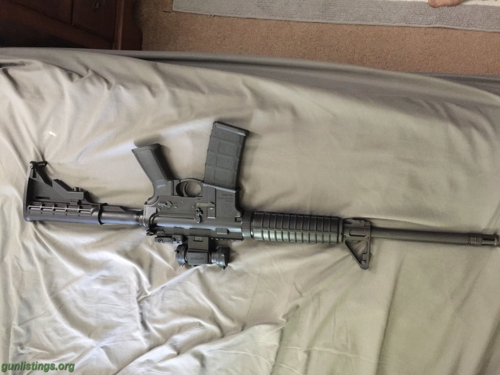 Rifles Ruger 556 AR-15 With Red Dot