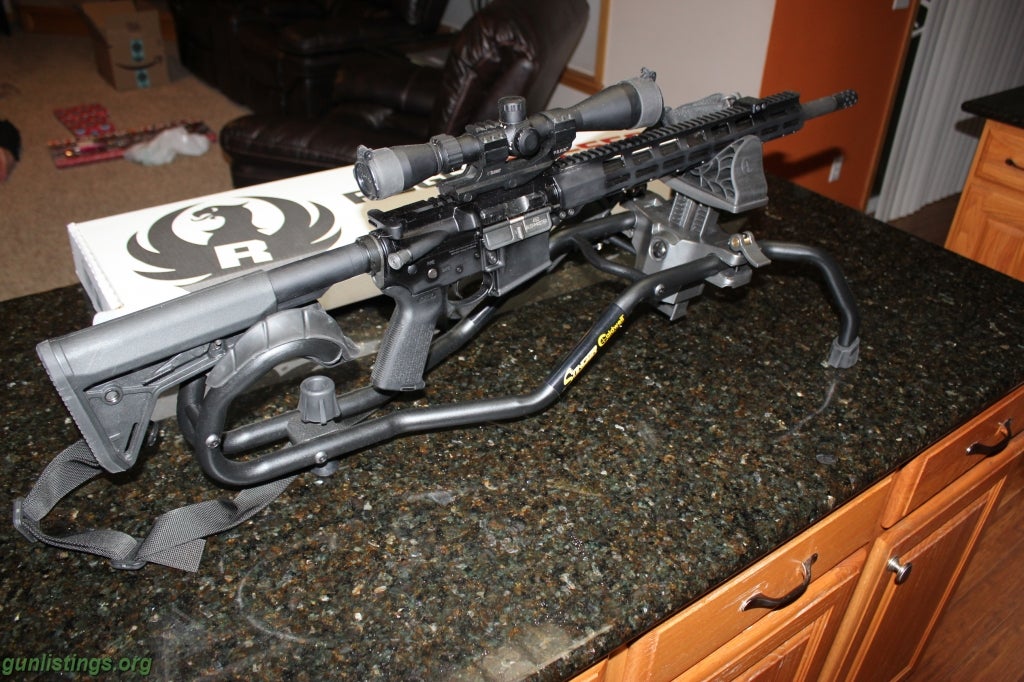 Rifles Ruger  AR  450 Bushmaster. Legal To Hunt Deer In Iowa