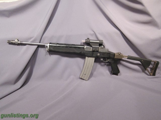 Rifles Ruger Mini-14, Stainless Steel, Folding Stock