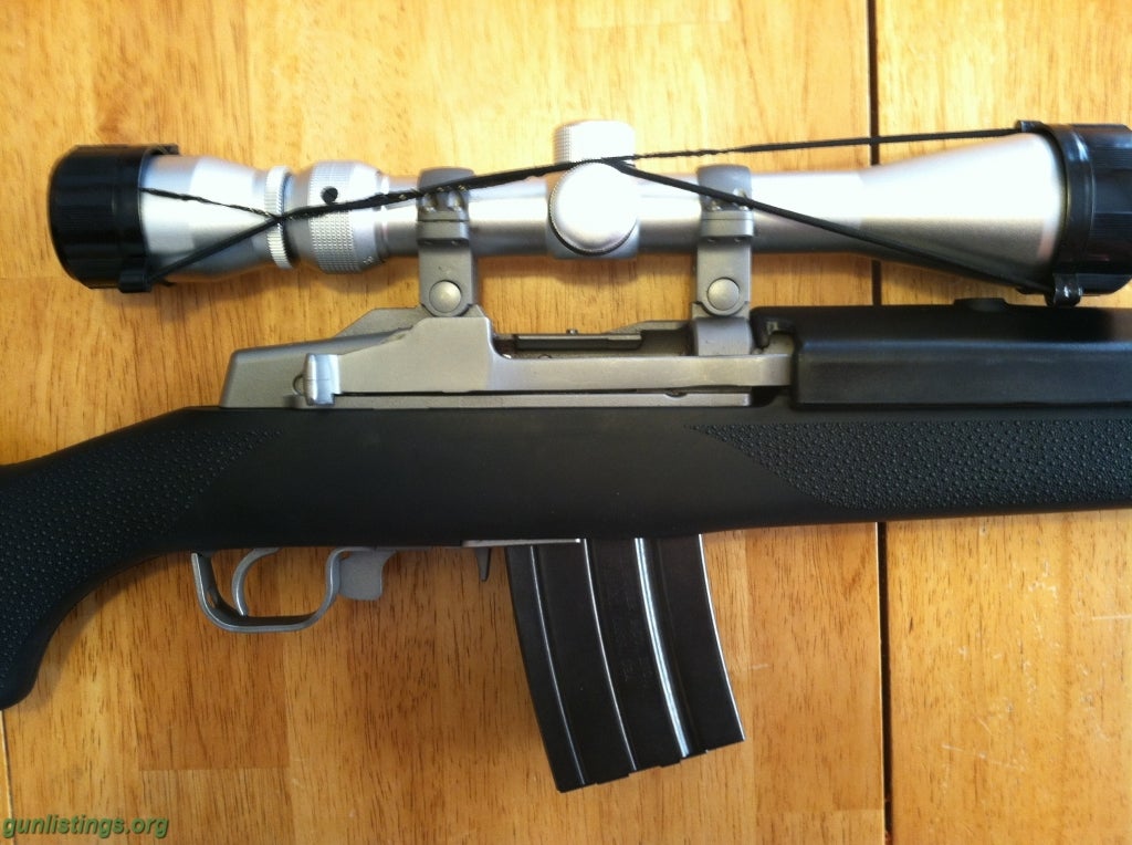 Rifles Ruger Mini 14 Target With Hogue Stock