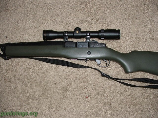 Rifles Ruger Mini 30 With Scope