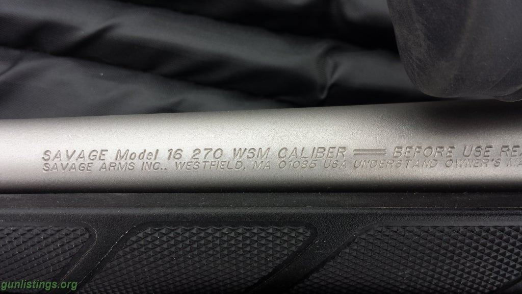 Rifles Savage 270 Wsm