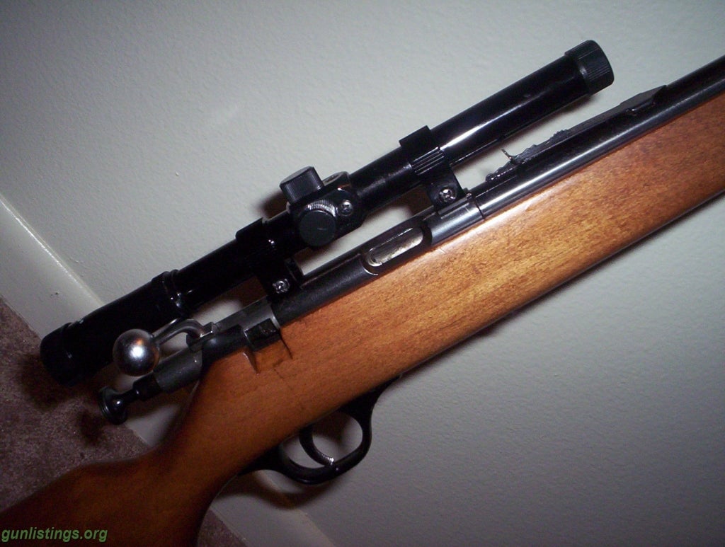 Rifles Sears .22 Cal Bolt Action Rifle W/Scope