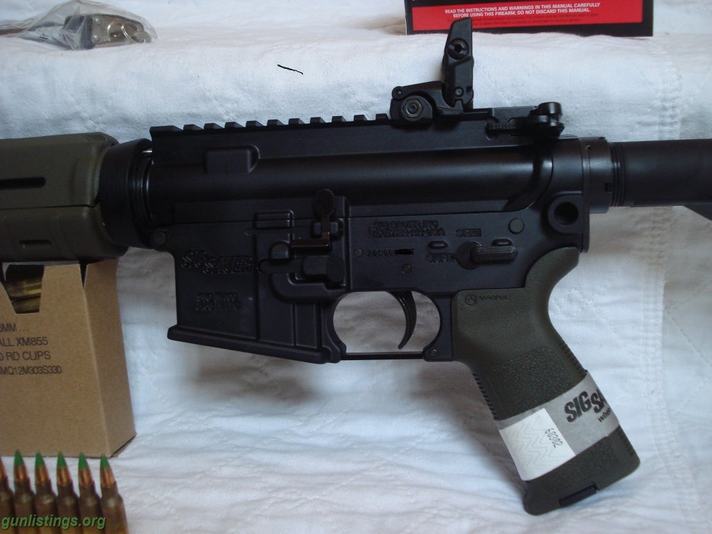 Gunlistings.org - Rifles Sig Sauer Ar-15 M400 Enhanced With O. D. Green 