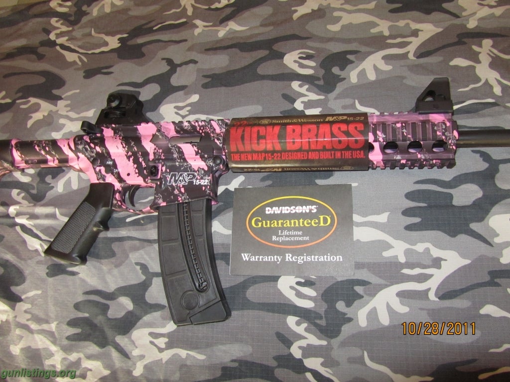 Rifles Smith And Wesson MP1522 PINK CAMO