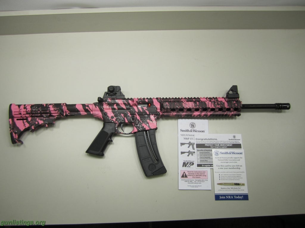 Rifles S&W 15-22 Pink Camo