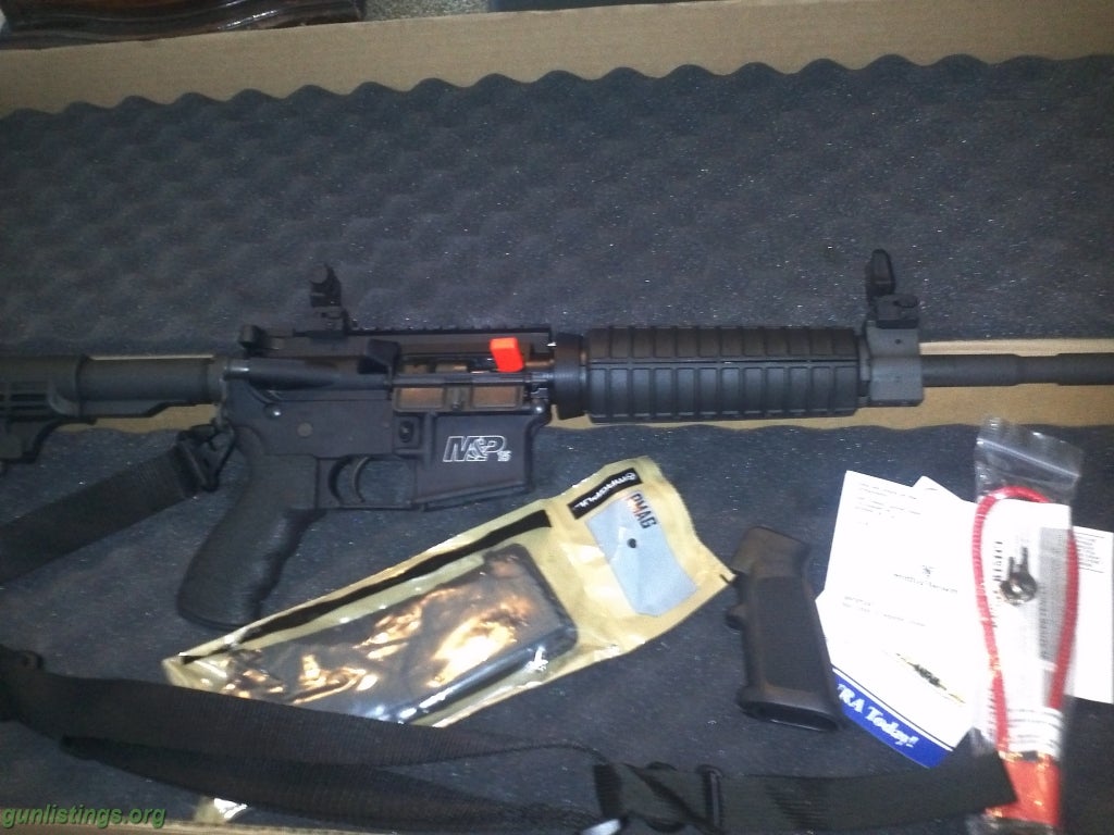 Rifles S&W MP 15OR W/Flip-Up Sights & Single Point Sling+