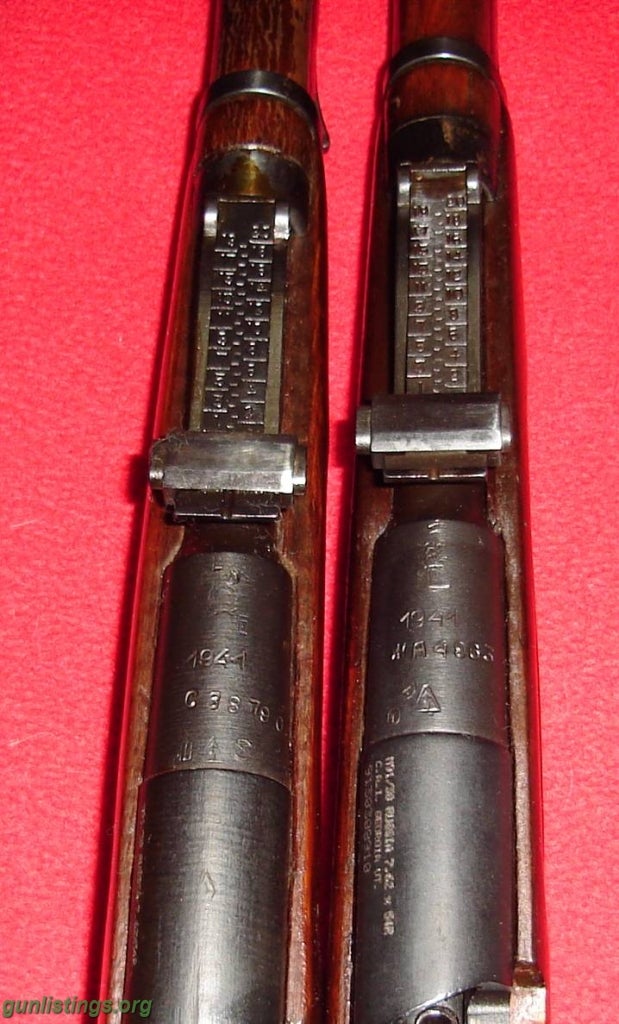 Rifles Two 1941 Mosin Nagants.