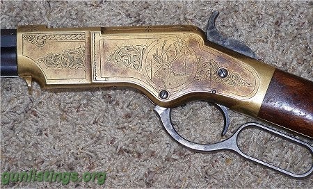 Rifles Uberti 1860 Henry Rifle Engraved