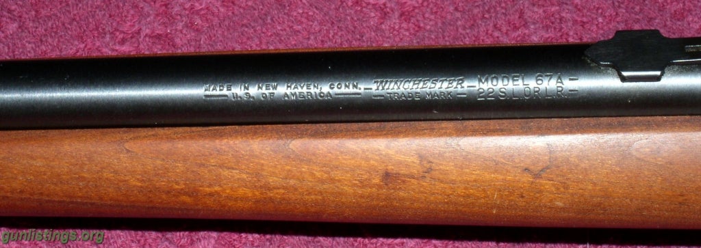 Rifles Winchester 67A, .22 SLLR, Bolt Action