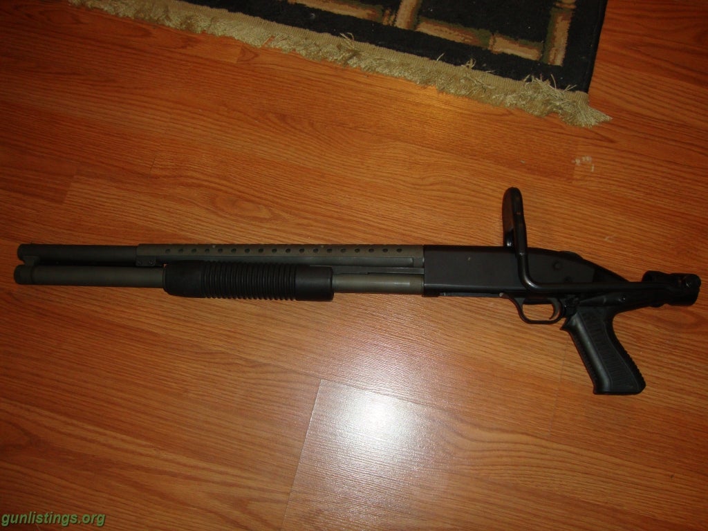 Shotguns Mossberg 500 8-Shot W/Knoxx Folding Stock