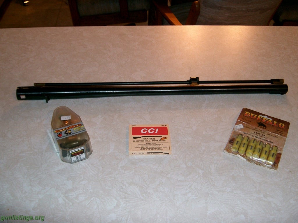 Shotguns Mossberg 500 Black Powder 50 Cal. Barrel 209's Extras