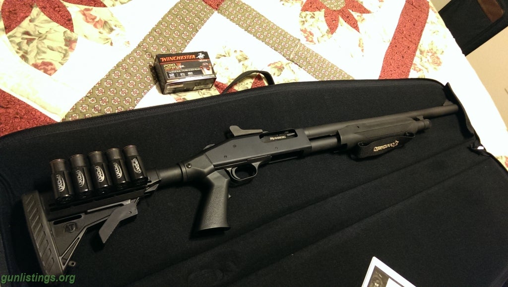 Shotguns NEW MossBerg 535 Tactical 12 GA. Shotgun+Case+Ammo