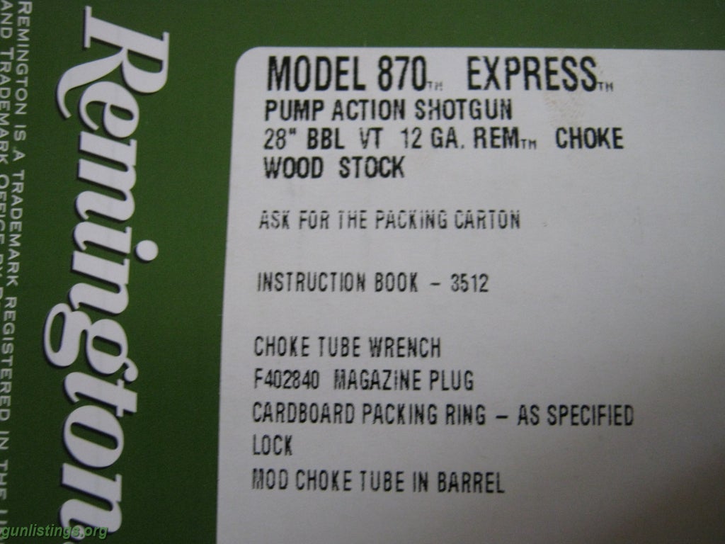 Shotguns REMINGTON 870,,,#25568,,NEW IN BOX