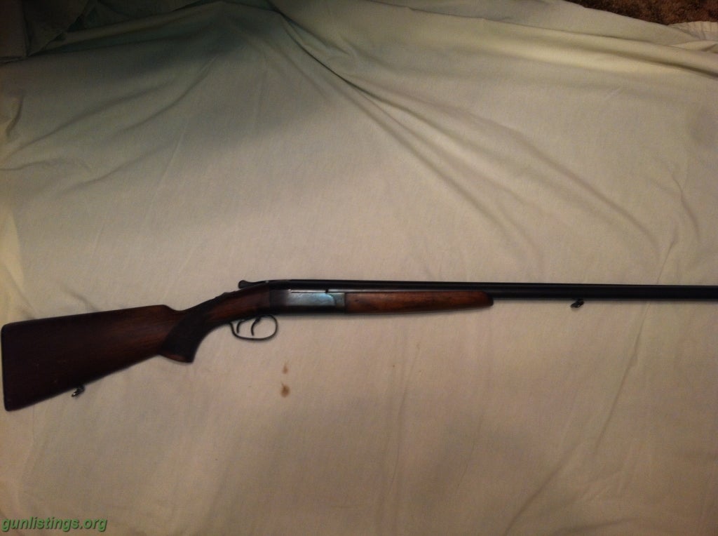 Shotguns Winchester Model 24 Double Barrel Side By Side 12 Ga