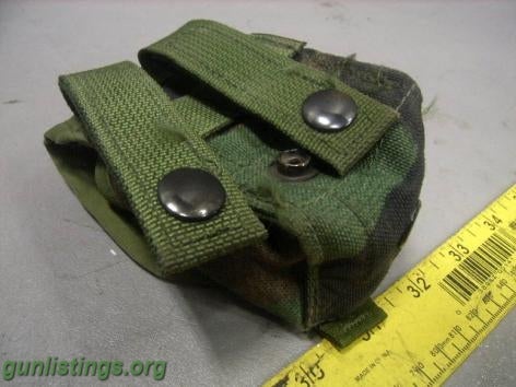 Accessories Grenade Pouches Woodland Camo MOLLE