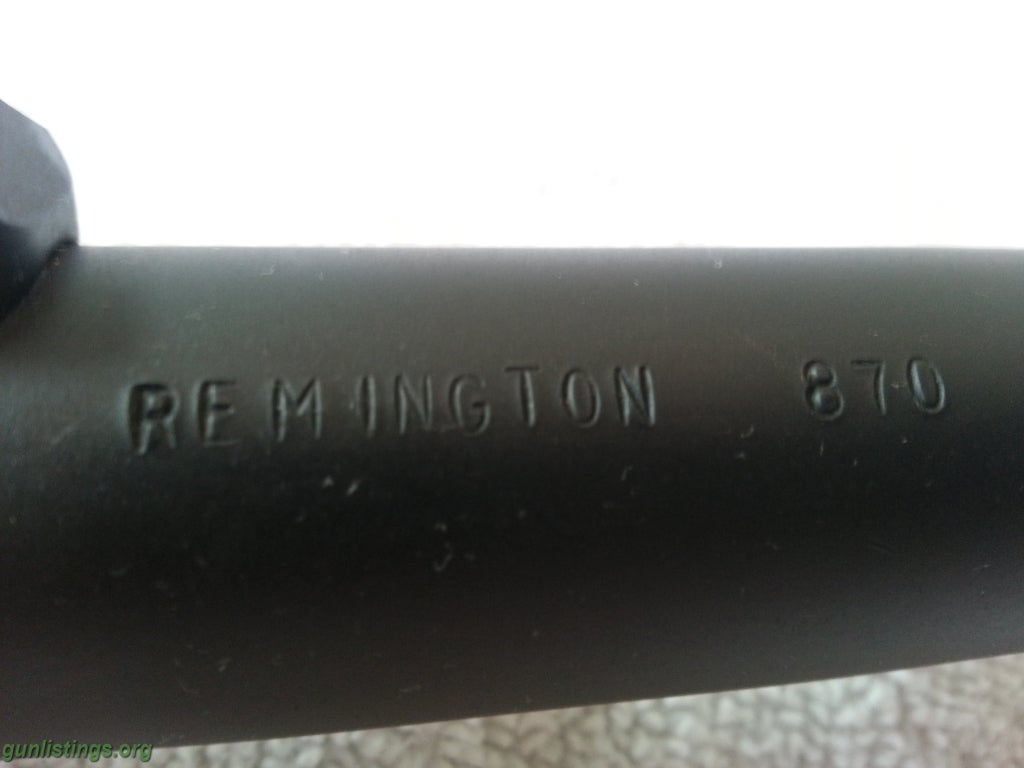 Accessories Remington 870 Rifled Slug Barrel & Ammo