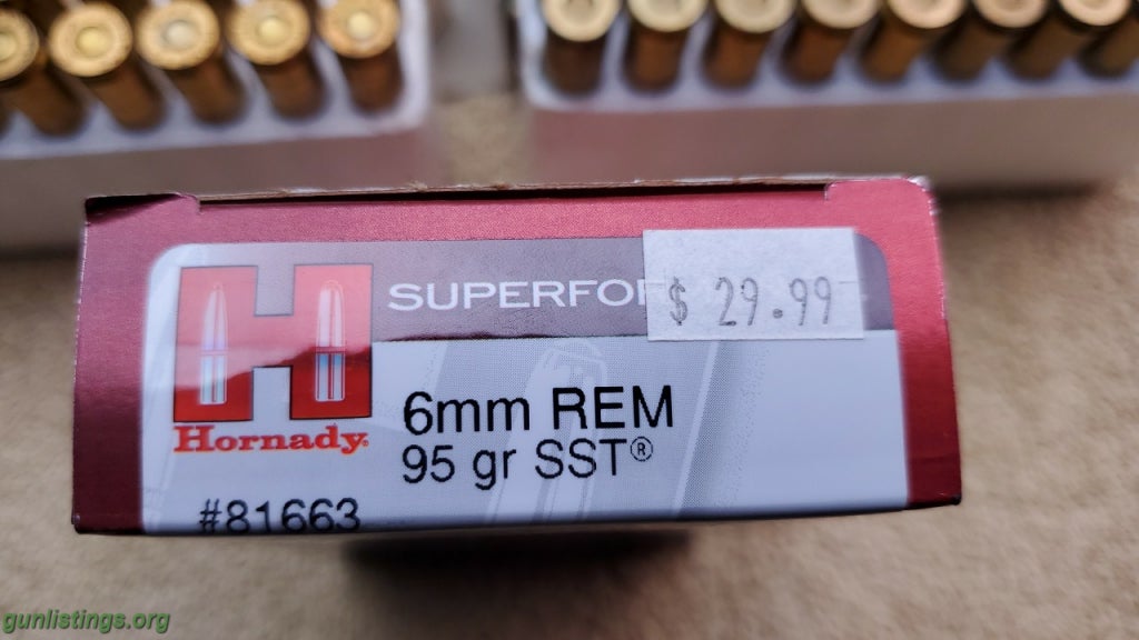 Ammo 150 Rounds 6mm Remington