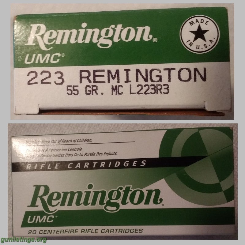 Ammo 223 Remington - 120 Rounds - 27 Cents Per