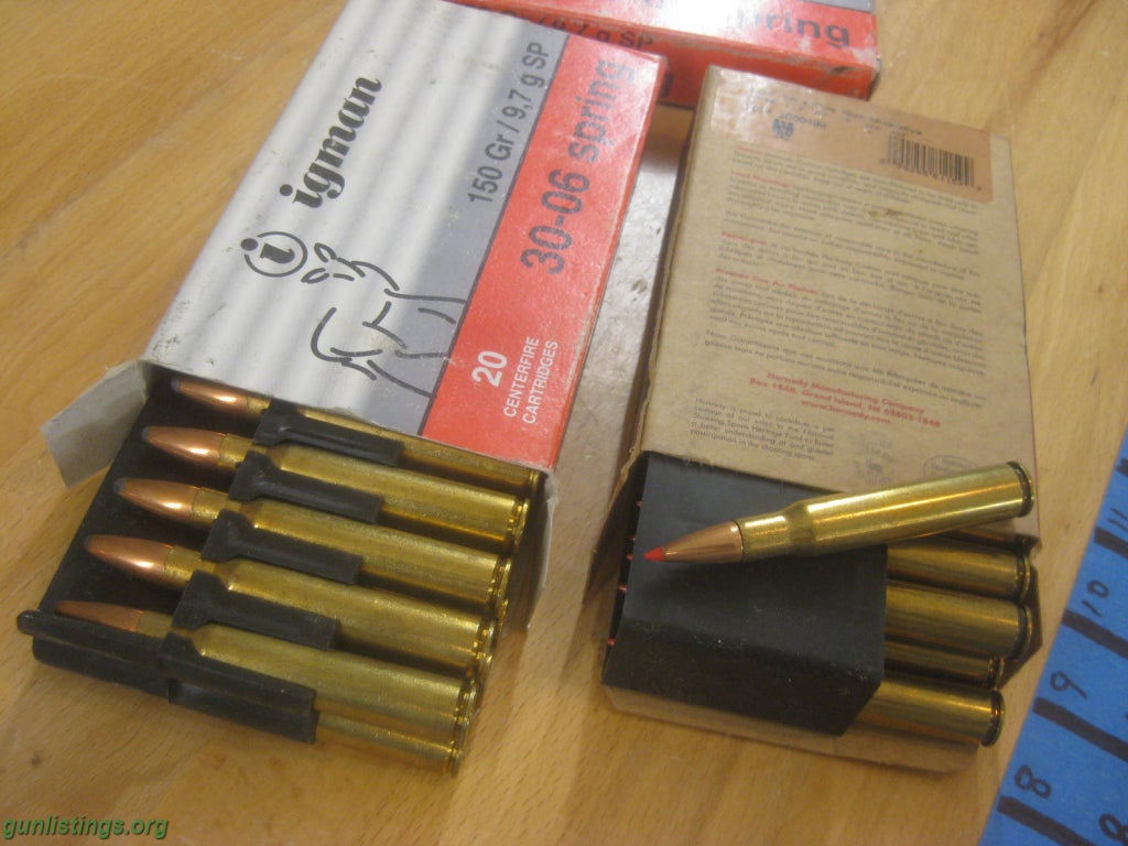 Ammo 30-06 3006 Ammo Ammunition Bullets 3 - 20rd Boxes