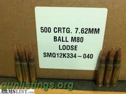 Ammo 7.62mm M80 Ball Ammo