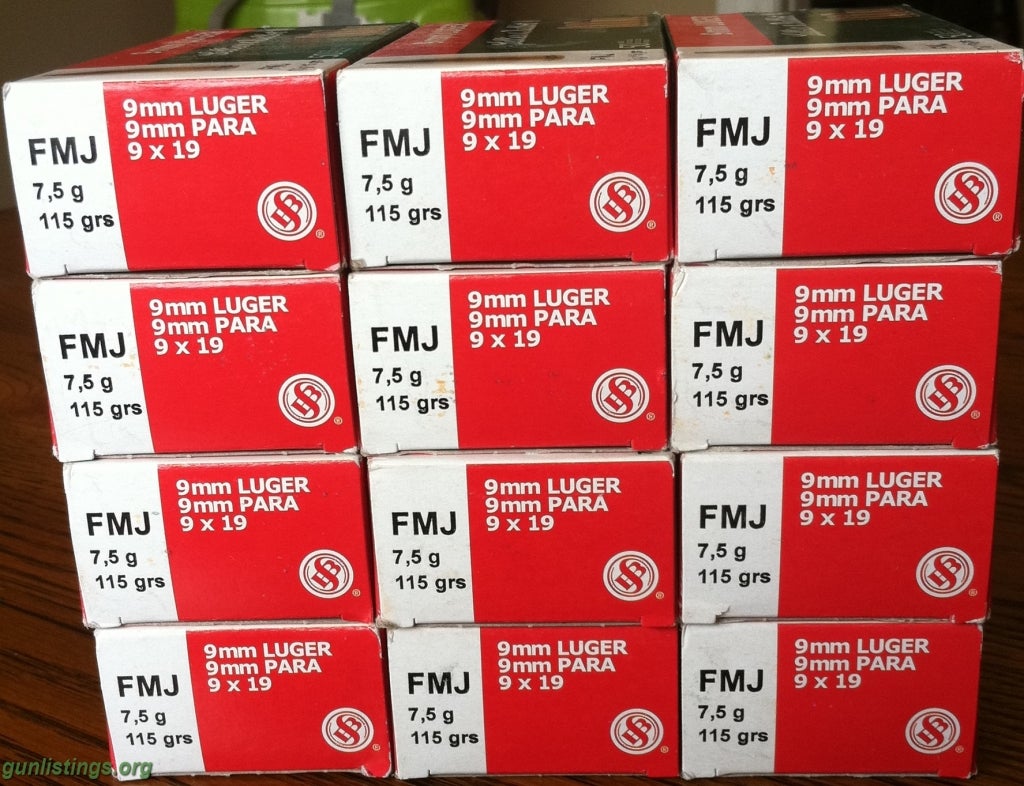 Ammo 9mm Ammo - Sellier & Bellot (600 Rounds) - $9/box