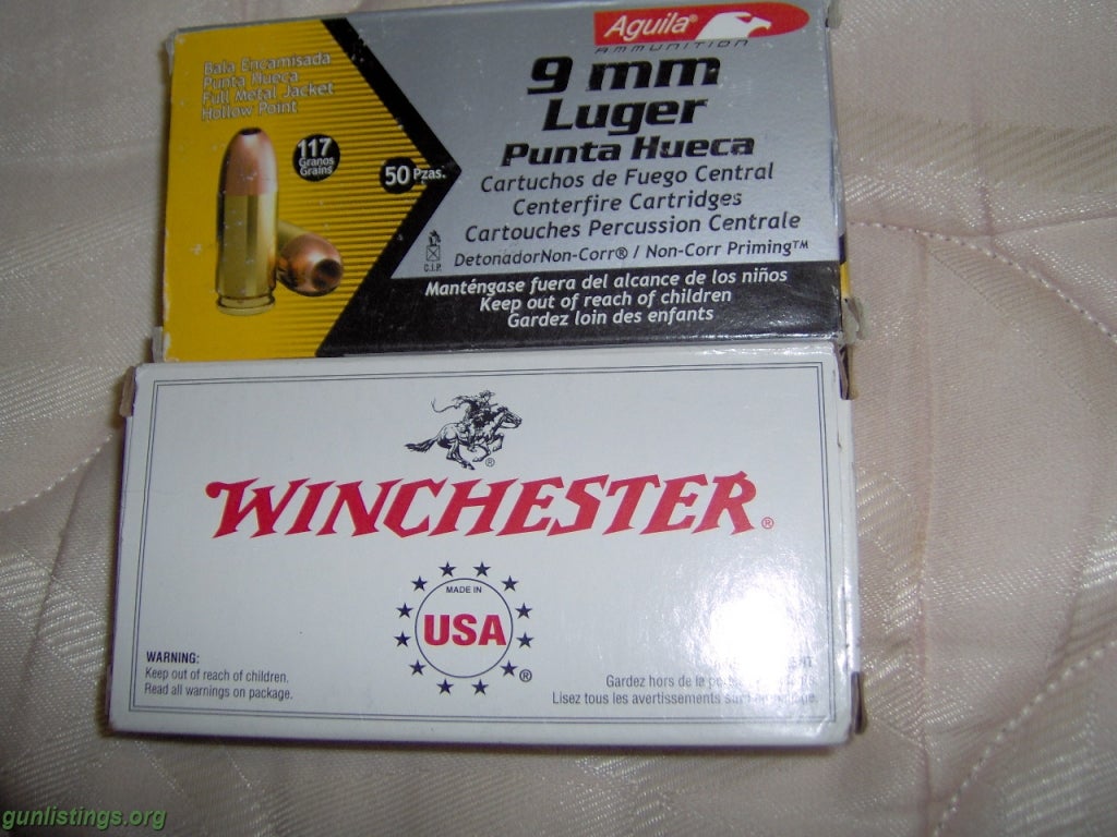 Ammo 9MM AMMO Various Brands