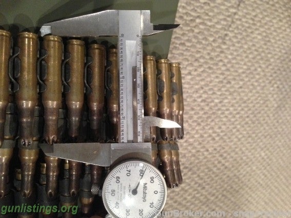 Ammo Belt Of 308 Machine Gun Ammo Blanks